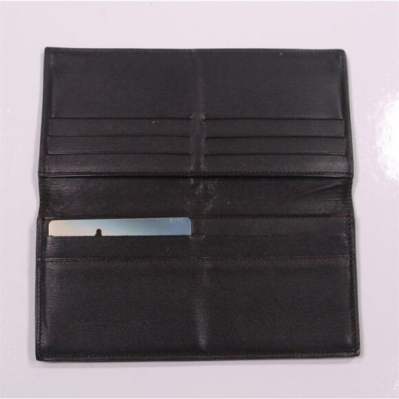 Dunhill London Black Leather Long Bifold Wallet - Picture 8 of 9